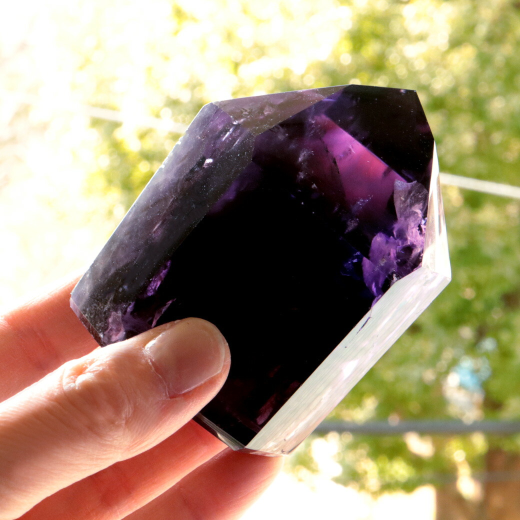 楽天市場】アメジスト 六角柱 ポイント LEDライト付き 1点もの