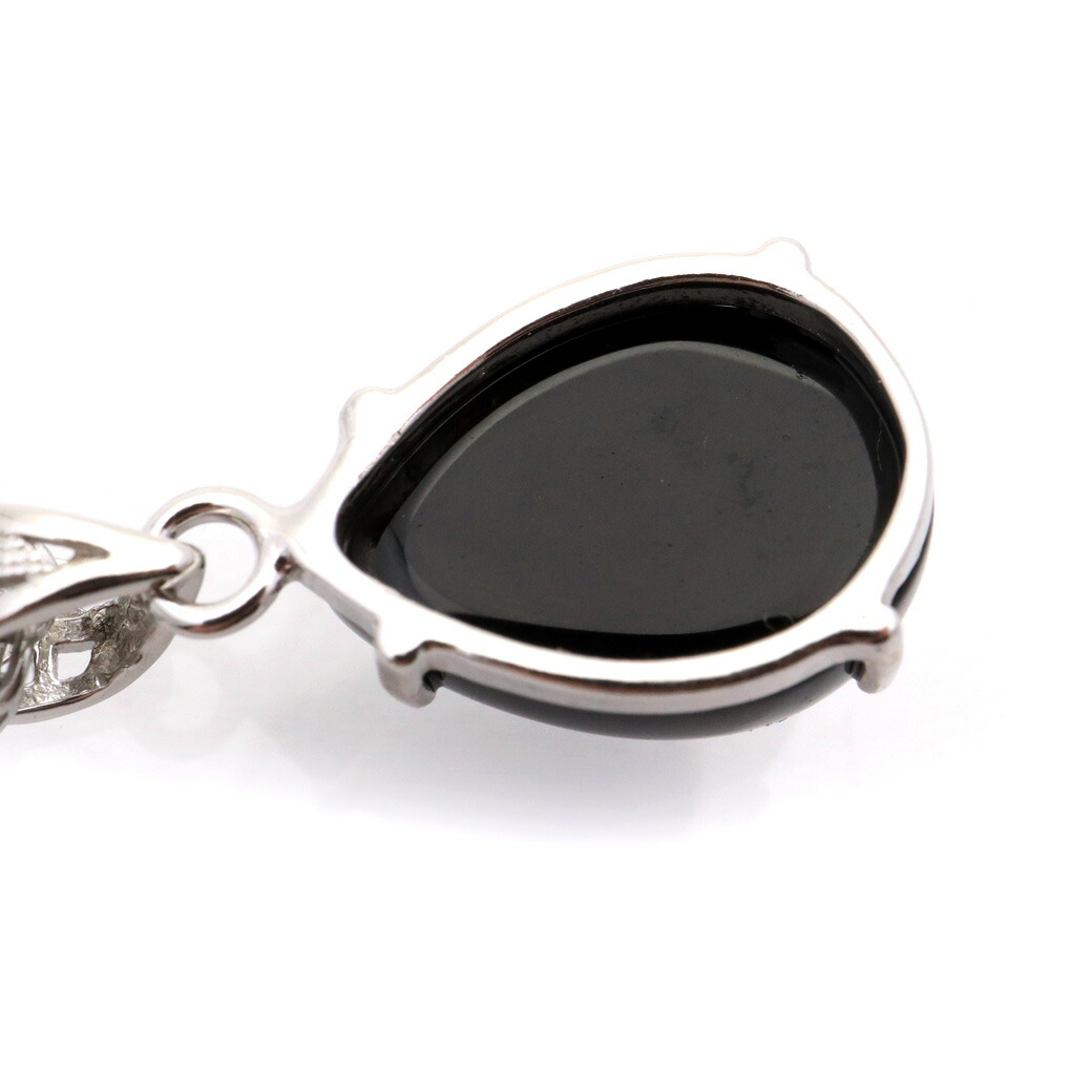 楽天市場】モリオン ネックレス しずく ドロップ 天然石 ペンダント 黒