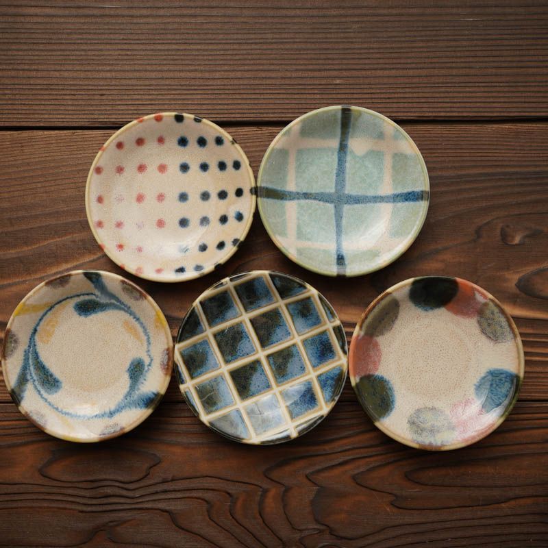 楽天市場】ブラッシュカラー 豆皿 5柄セット 9cm小皿 箱入 スモール