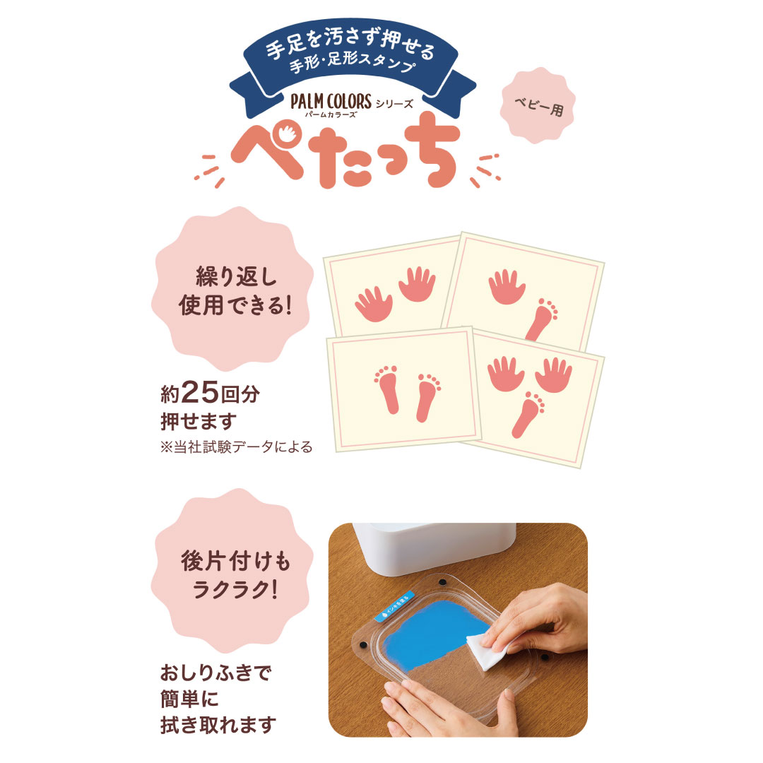 楽天市場】シャチハタ 汚れない スタンプ 翌営業日出荷 赤ちゃん 手形