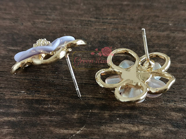 楽天市場】ピアス金具 さくら 全3色 4個(2ペア) パールカラー 桜 5弁花