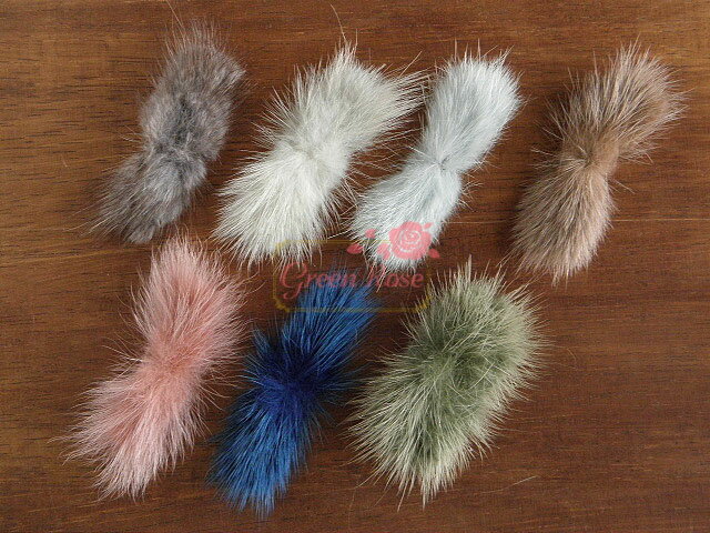 楽天市場】ミンクファーリボン 5個 パーツ ミンク ファー アクセサリー