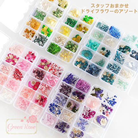 楽天市場】ドライフラワー ミックス セット レジン アクセサリーパーツ