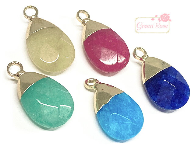 楽天市場】天然石 チャーム ペンダントトップ パワーストーン