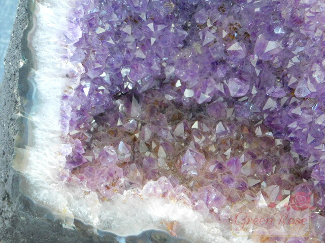 楽天市場】天然石 アメジスト ドーム クラスター パワーストーン 紫