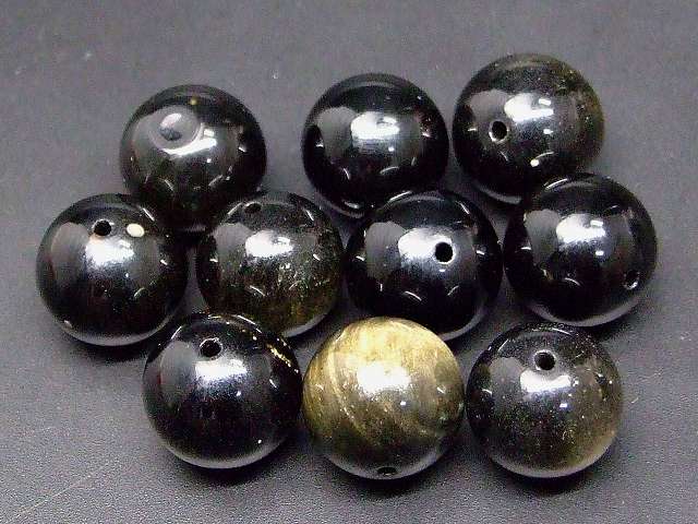 楽天市場】66413M 今月の半額 わけあり ゴールドオブシディアン 16mm 1