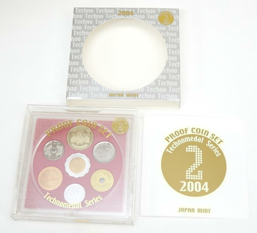 楽天市場】テクノメダルシリーズ2 プルーフ貨幣セット 2004年 ミント