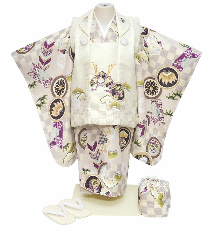 楽天市場】七五三 753 着物 3歳 男の子 被布セット 花うさぎ ブランド