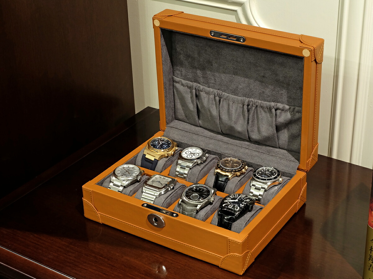 楽天市場】ウォッチケース / 8本収納 / 全2色 ブラウン グリーン