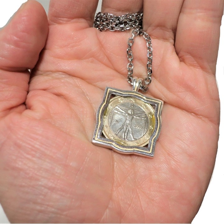 楽天市場】レオナルド・ダ・ヴィンチ コイン ネックレス/ペンダント