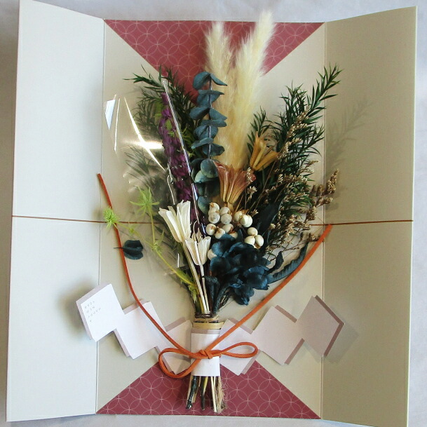 楽天市場】迎春スワッグ 新しい年をお迎えする花飾り ブルー【お正月