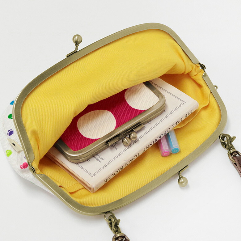 楽天市場】【在庫商品】がま口スマホショルダーバッグ【帆布・がま