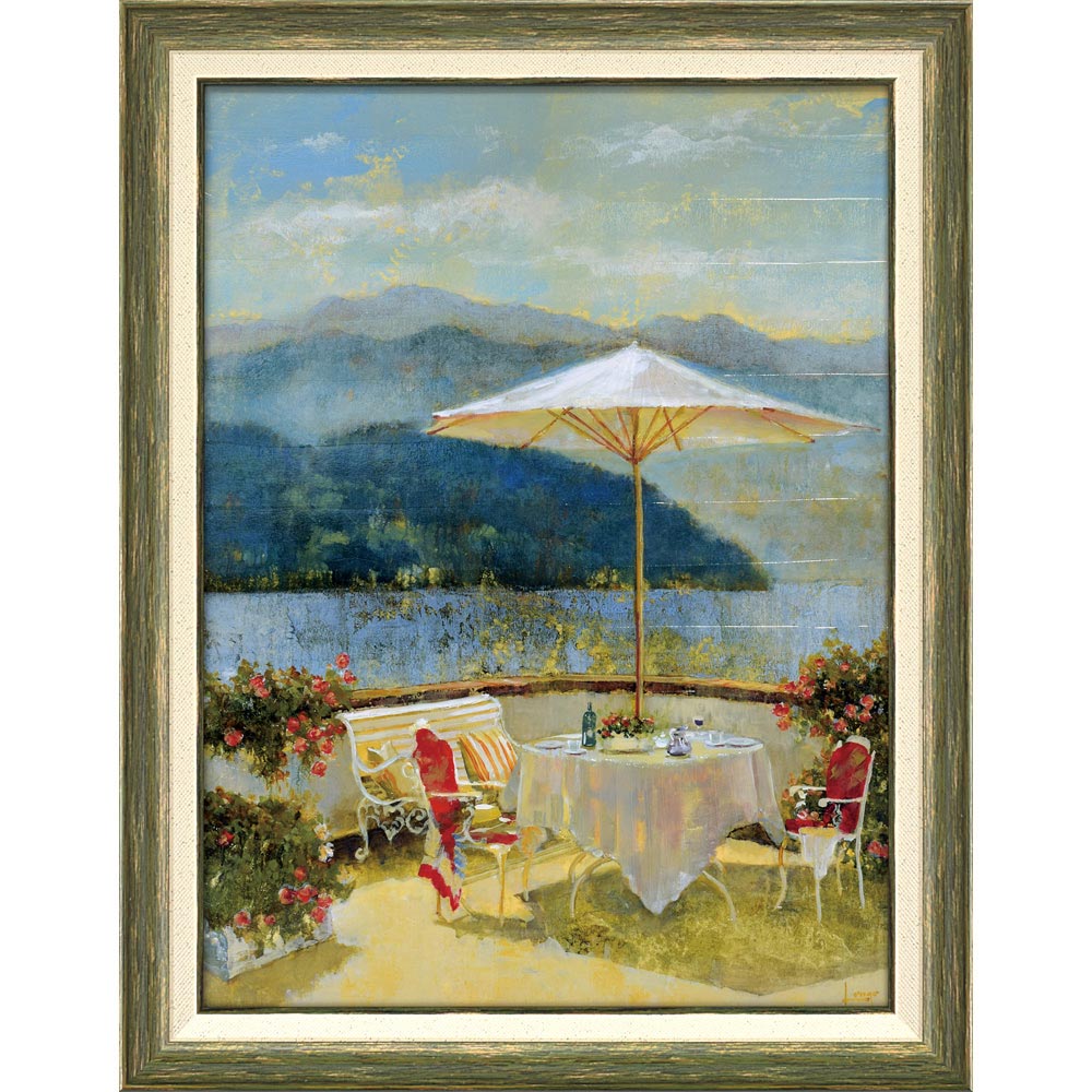 楽天市場】絵画 ロンゴ「テラス リトリート」 額入り 風景画 壁に飾る