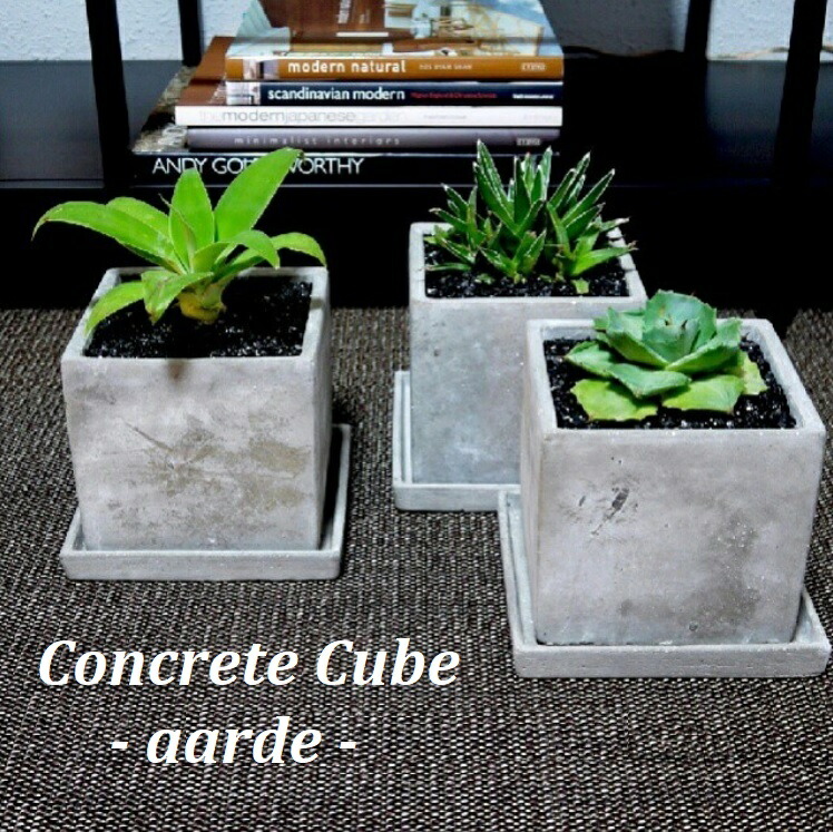 楽天市場】植木鉢 おしゃれ セメント コンクリキューブ(4サイズ)＜ 2号