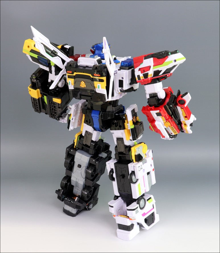 楽天市場】☆配送無料☆JUSTICE TITAN 最強警察 5段合体ロボット ミニ