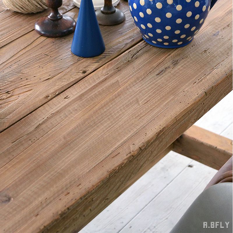 楽天市場】ダイニングテーブル 食卓テーブル ディスプレイ台 古材