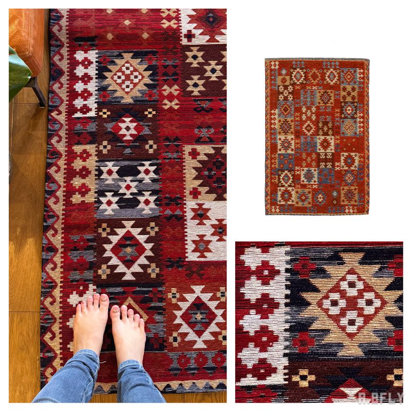 楽天市場】ジャガードキリム エスニック柄 民族柄 ジャガード織絨毯