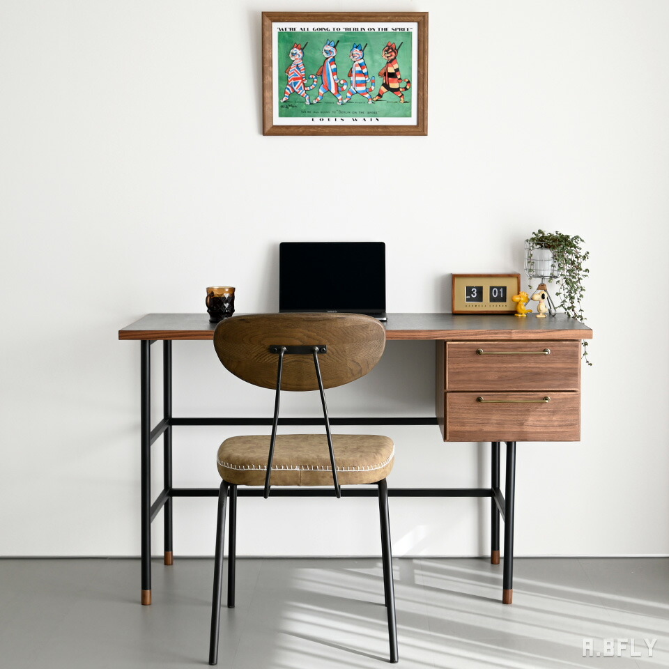 楽天市場】デスク 幅120cm 奥行55cm ワークデスク パソコンデスク PC