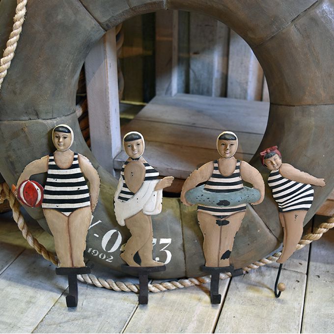 ビーチマダム 木製 白黒ストライプ アンティーク 楽天市場】【最大6,000円クーポン配布中】【FUDGE 2018年6月号掲載