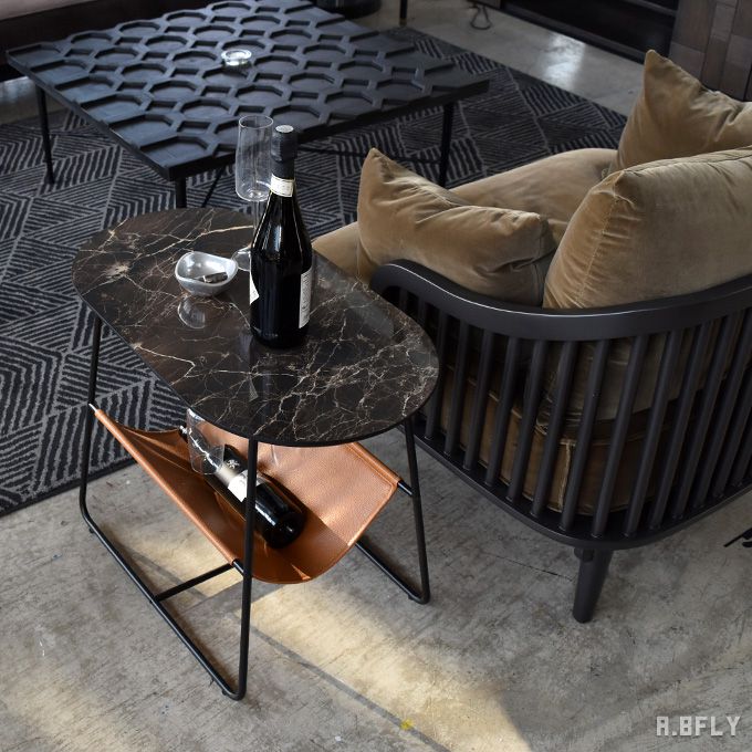 楽天市場】サイドテーブル 大理石調 セラミック テーブル 楕円形