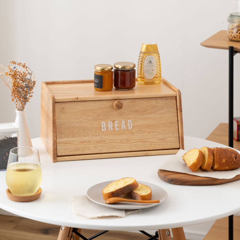 楽天市場】木製 ブレッドケース SGS-310NA ナチュラル 天然木 キッチン