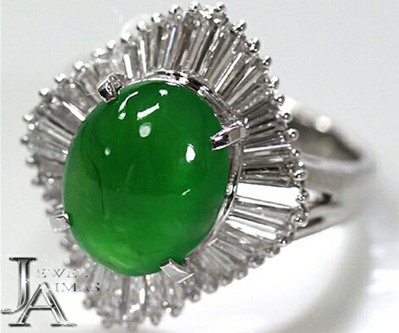 楽天市場】ロウカン天然翡翠 ヒスイ ひすい 4.05ct ダイヤモンド 1.26