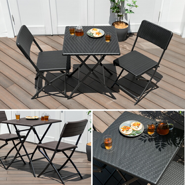 楽天市場】ガーデンセット テーブル イス カフェ風 テラス バルコニー