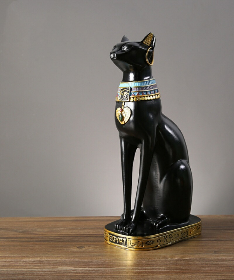 楽天市場】エジプト風猫の置物 インテリア オブジェ 置物 小物 モダン