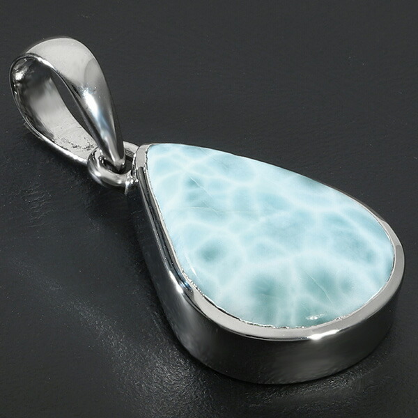 楽天市場】ラリマー シルバー ペンダントトップ 雫 天然石