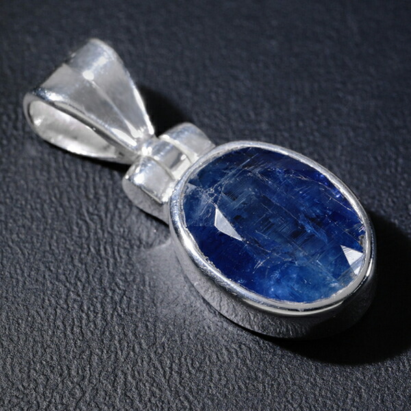 楽天市場】カイヤナイト 高品質 シルバー ペンダントトップ オーバル