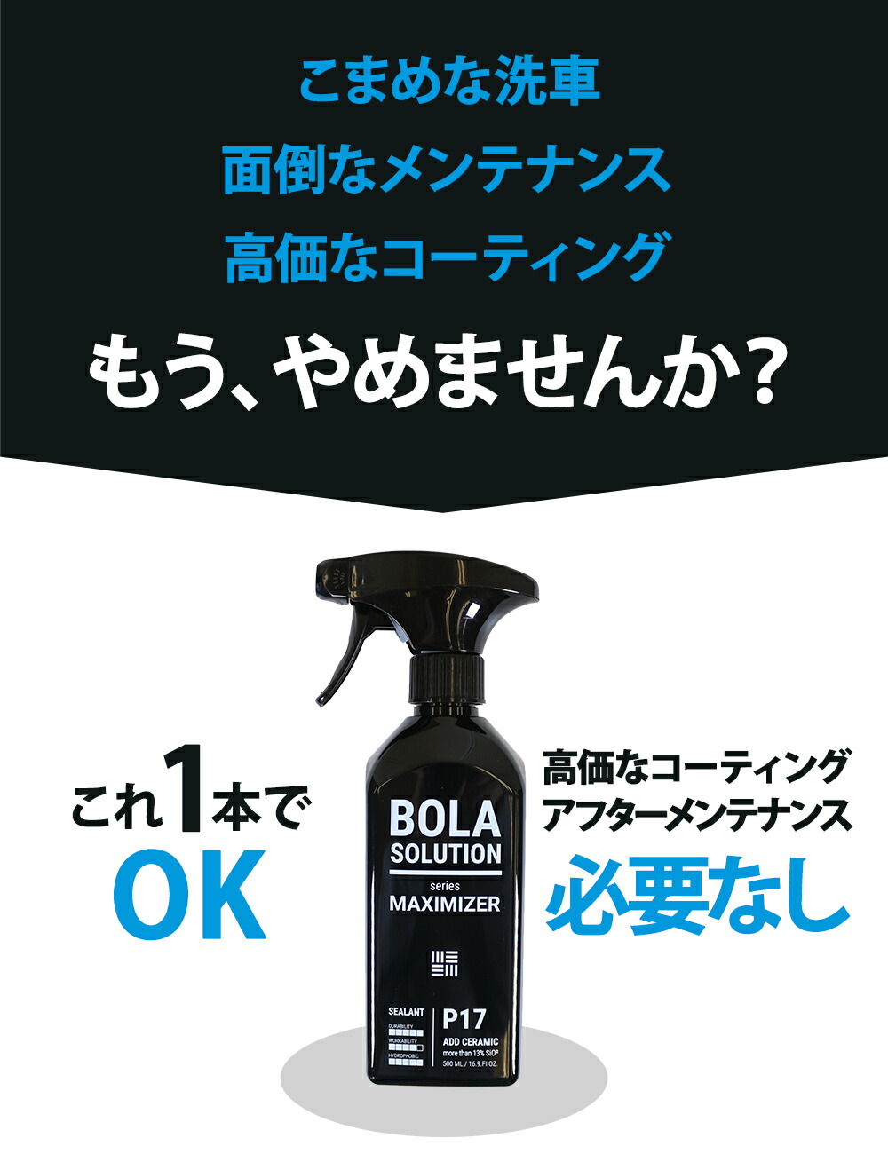 楽天市場】コーティング剤 車 セラミックコーティング 【500mlの大容量