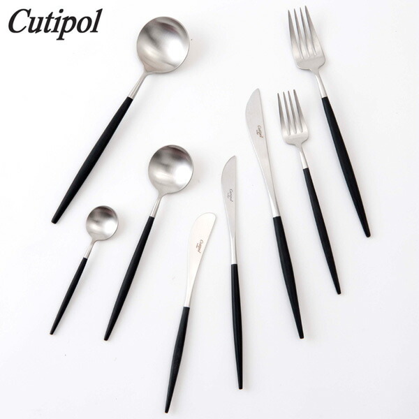 楽天市場】クチポール Cutipol GOA ブラック×シルバー ディナーセット