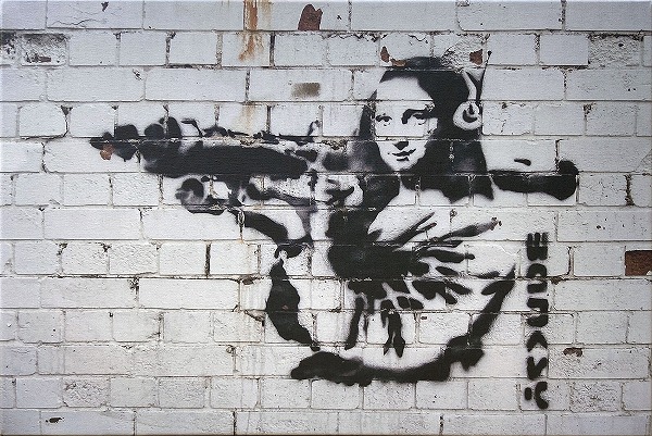 楽天市場】【マラソン限定クーポン】バンクシー アートパネル BANKSY
