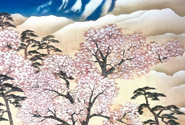 楽天市場】【マラソン限定クーポン】掛け軸 横山大観「富士と桜図