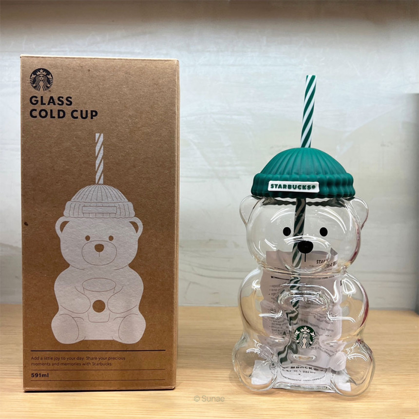 楽天市場】☆正規品☆ Starbucks Autumn Bearista Glass Cold Cup