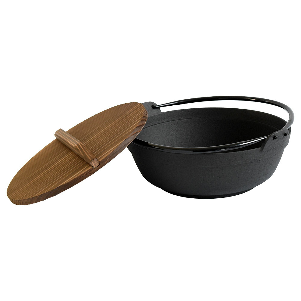 楽天市場】南部鉄器 いろり鍋 8寸 囲炉裏鍋 IH対応 内径235mm 南部鉄