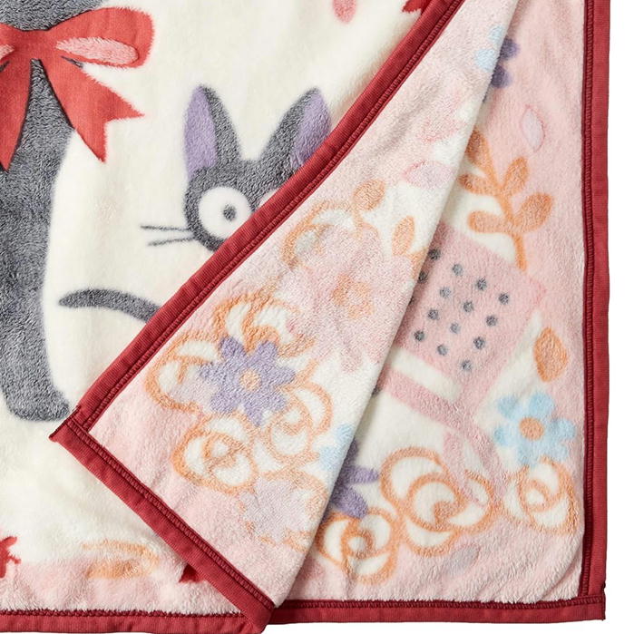 楽天市場】ハーフ毛布 魔女の宅急便 ジジ 花とカゴ ハーフ