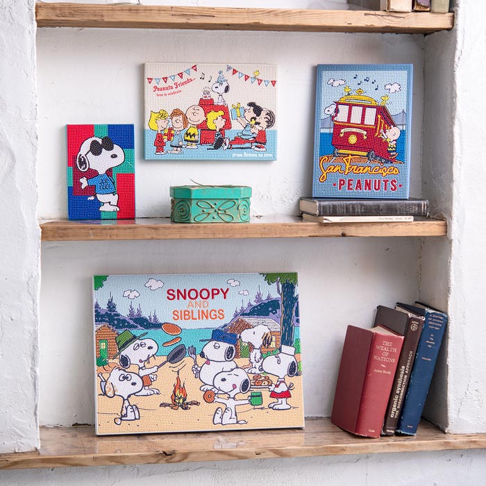 楽天市場】ダイヤモンドフィックス スヌーピー ダイアモンドアート