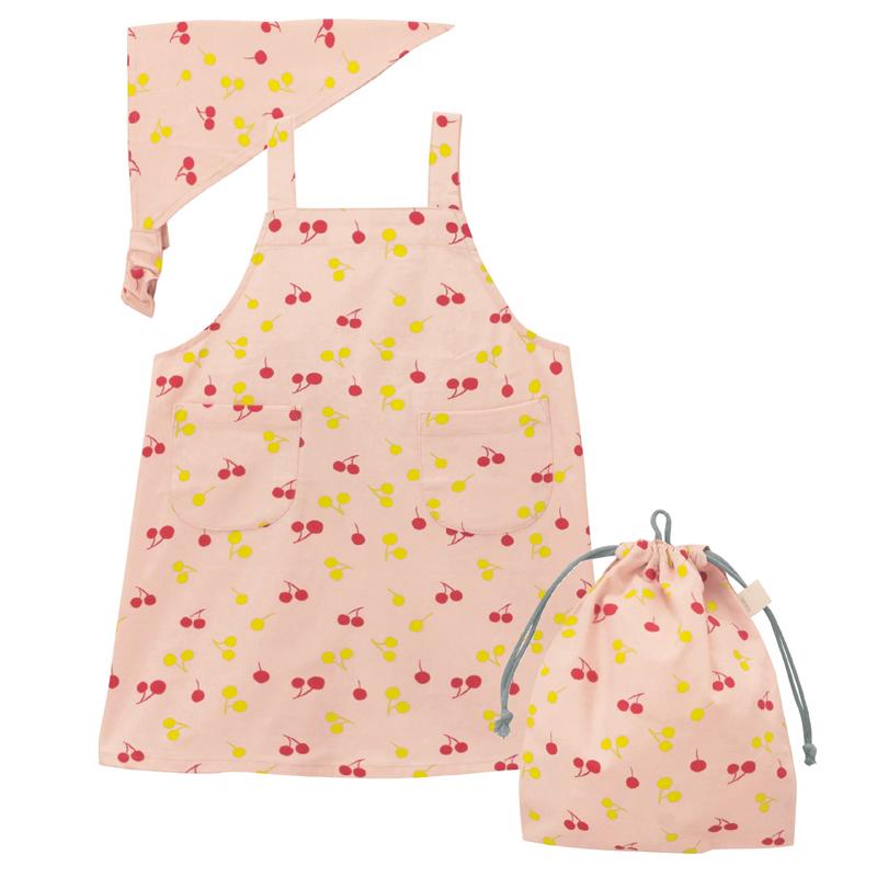 楽天市場】＼売れてます／ 通園 通学 エプロン 三角巾 巾着袋 3点