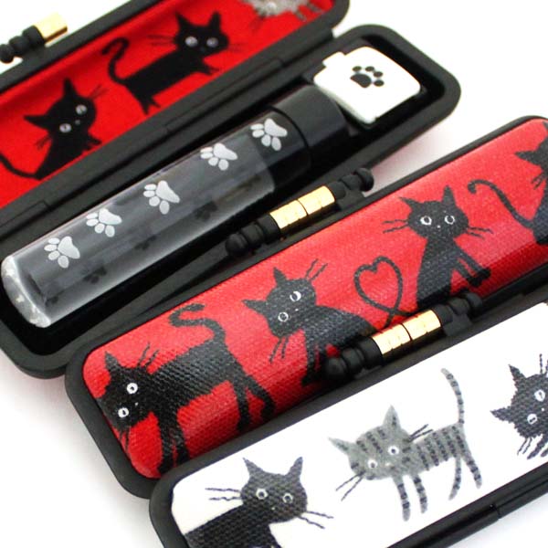 楽天市場】【絵柄 名入れ 可能】 印鑑 はんこセット 透明クリア印鑑