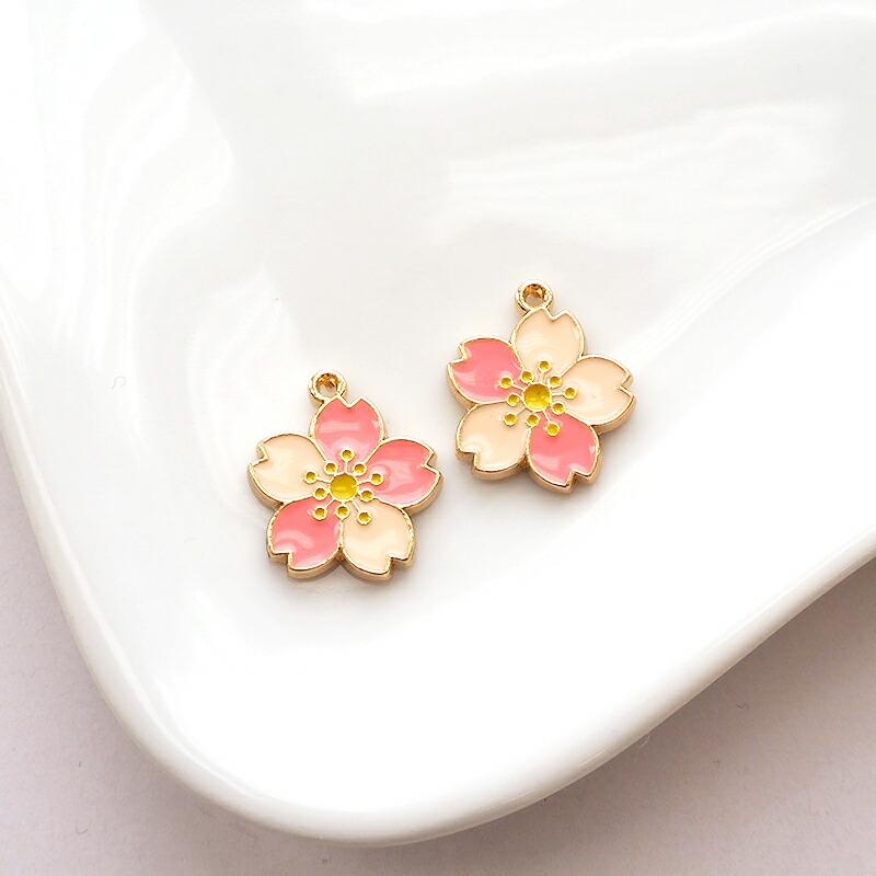 楽天市場】【2個入り】エポチャーム シングル 桜 約2×1.8cm 全4色