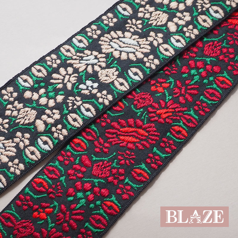 楽天市場】【50cmカット】刺繍テープ リボン チロリアン レトロ