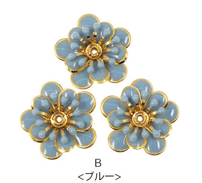 楽天市場】メタル エポ フラワーパーツ ゴールド エッジ 3個セット