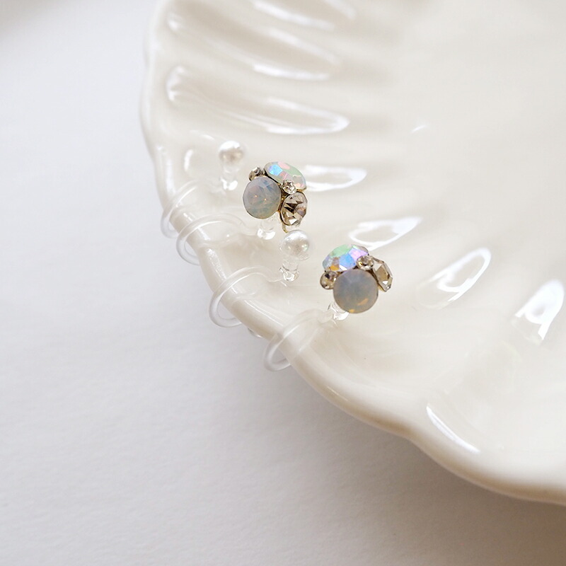 楽天市場】ピアス ＆ イヤリング 2デザインセット ビジュー パール