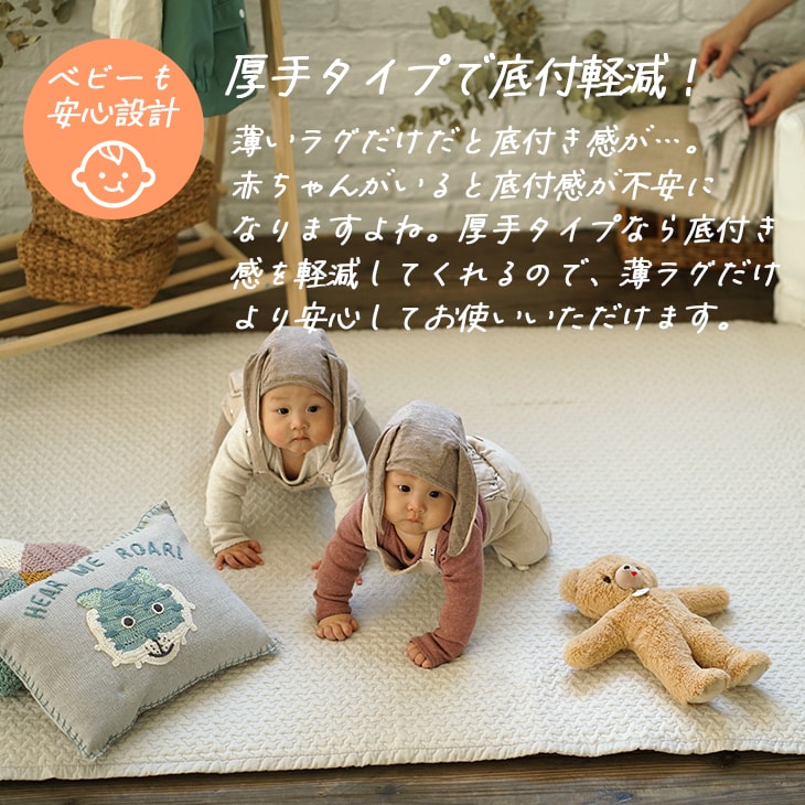 楽天市場】ラグ 下敷き ふかぴた高反発PREMIUM [極厚]115×170cm cucan