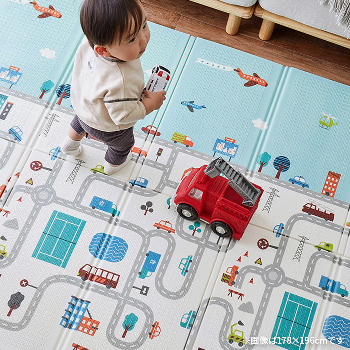楽天市場】プレイマット 折りたたみ エクスロード 118×176 cm サッと