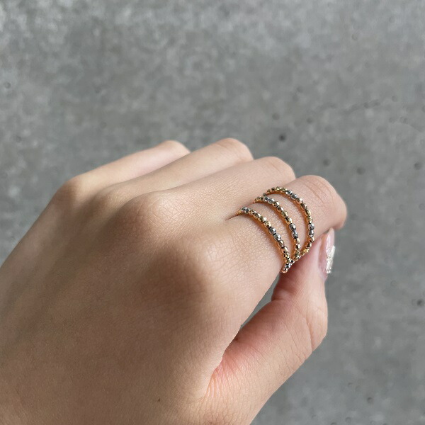 楽天市場】18金 ミラーボール コイル リング 形状記憶 チタンワイヤー