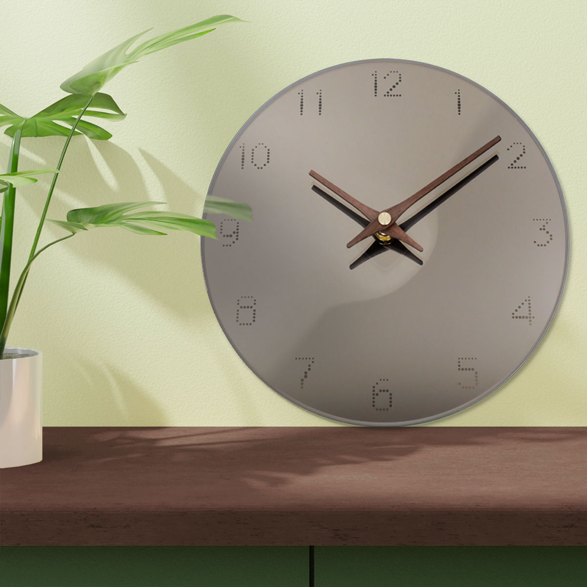 楽天市場】【ミラークロック】絵柄・文字が透ける鏡の時計【受注後に