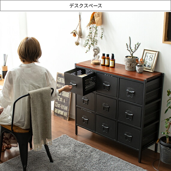 楽天市場】チェスト 3段 ローチェスト キャビネット ラック 収納