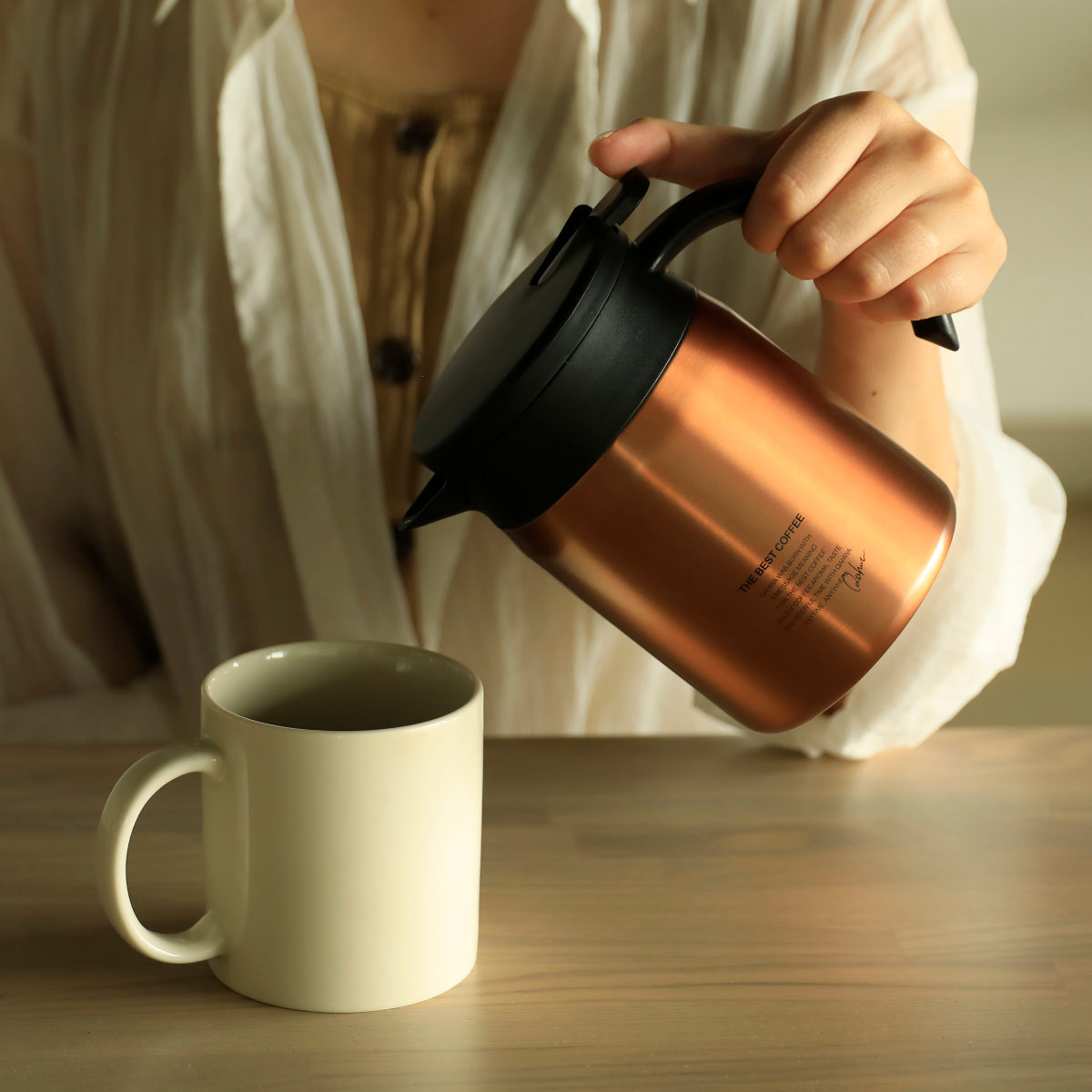 楽天市場】コーヒーサーバー 635ml Qahwa 保温 ステンレス （ コーヒー